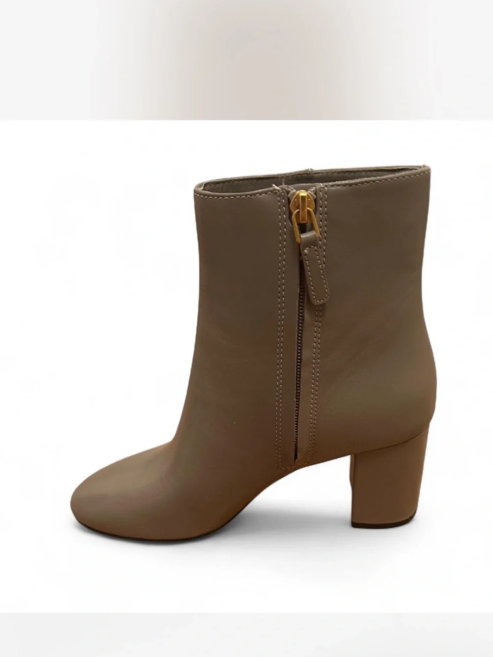 Tory Burch grey Block Heel Ankle Boots
